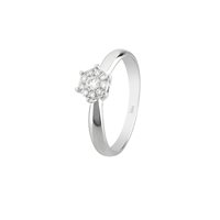 Anello Bliss Donna Caresse in Oro bianco Diamante 0.08 Ct 20077251 - 20077251